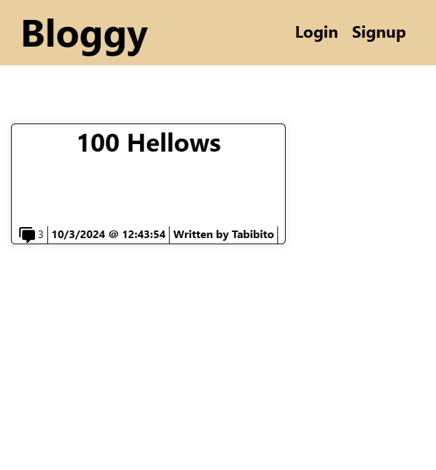 Bloggy